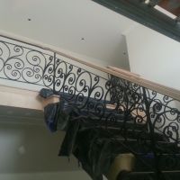 Black Indoor Wrought Iron Balustrade