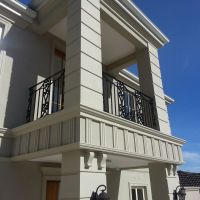 Black Outdoor Wrought Iron Balustrade