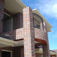 Black Outdoor Wrought Iron Balustrade