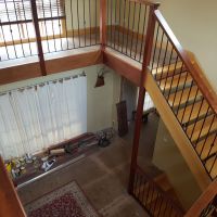 Black Indoor Wrought Iron Balustrade