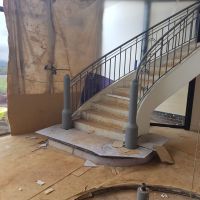 Grey Indoor Wrought Iron Balustrade