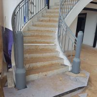 Grey Indoor Wrought Iron Balustrade