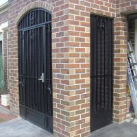 Black Wrought Iron Door