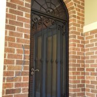 Black Wrought Iron Door Park Orchards