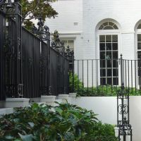 Black Outdoor Wrought Iron Fence