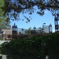 Black Outdoor Wrought Iron Fence
