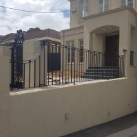 Black Outdoor Wrought Iron Fence