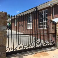 Black Outdoor Wrought Iron Gates Narre Warren