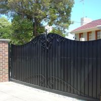 Black Outdoor Wrought Iron Gates