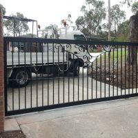 Black Outdoor Wrought Iron Gates