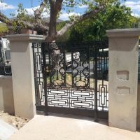 Black Outdoor Wrought Iron Gates
