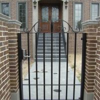 Black Outdoor Wrought Iron Gates