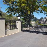 Black Outdoor Wrought Iron Gates