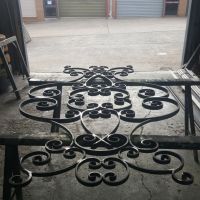 Black Wrought Iron Wall Feature