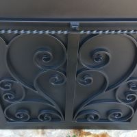 Outdoor Ornamental Black Wrought Iron 